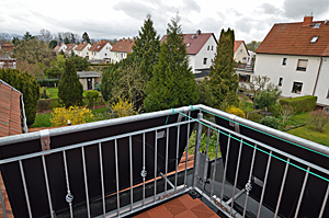 Dachbalkon über Wintergarten